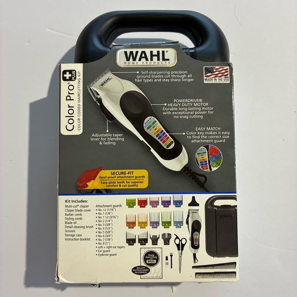 Wahl Color Pro+ plus Color Coded Hair Clipper Kit - NEW. - Picture 2 of 8